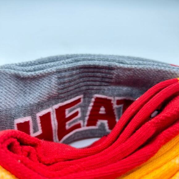 Miami Heat Socks Mens 6-12 Multicolor 3 Pair Logo Crew Socks NBA Basketball NEW - Picture 6 of 9